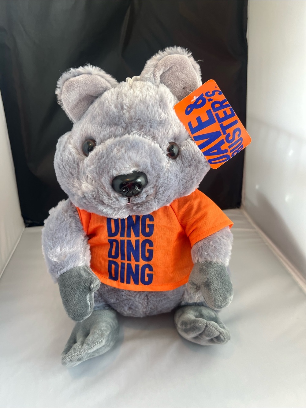 Dave & Buster Quokka Stuffed Animal 14-inch Toy Factory grey plush